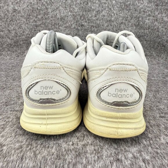 ✅ Womens 11-2A New Balance 577 White Walking Shoes Made USA Leather Upper DSL-2 - Picture 8 of 13